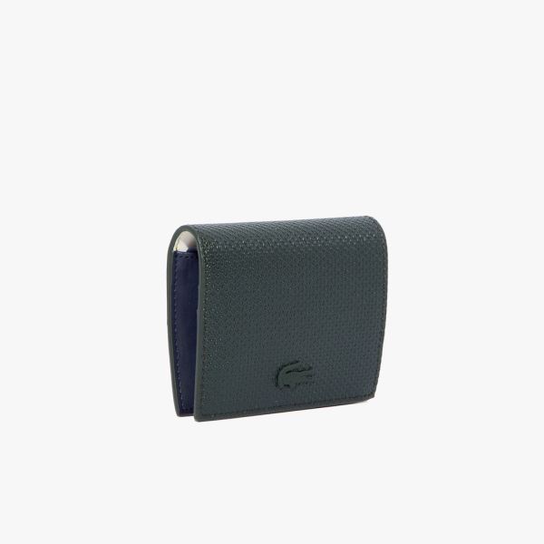 Lacoste Chantaco Nœud Small Piqué Leather Snap Coin Pouch Dámské - Taška Tmavě Zelene | CZ-lsJUpI